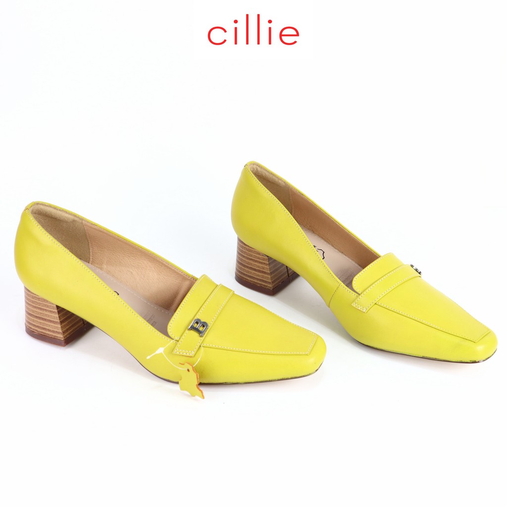 Giày cao gót nữ thời trang cao cấp mũi vuông da thật êm mềm thanh lịch sang trọng cao 5cm Misho 1025
