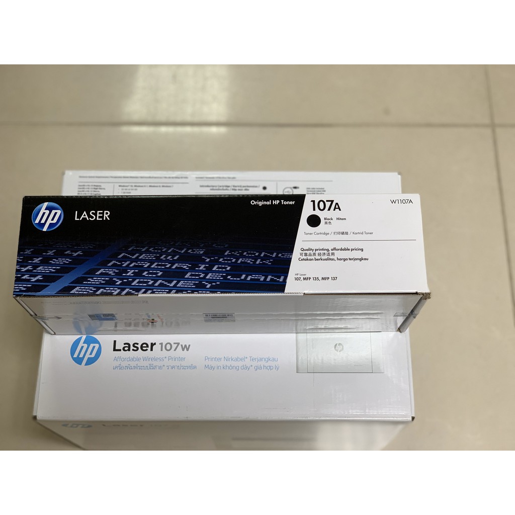 Hộp mực in laser chính hãng màu đen HP 107A ( W1107A ) - Cho máy HP Laser 107a / 107w / 135a / 135w / 137fnw