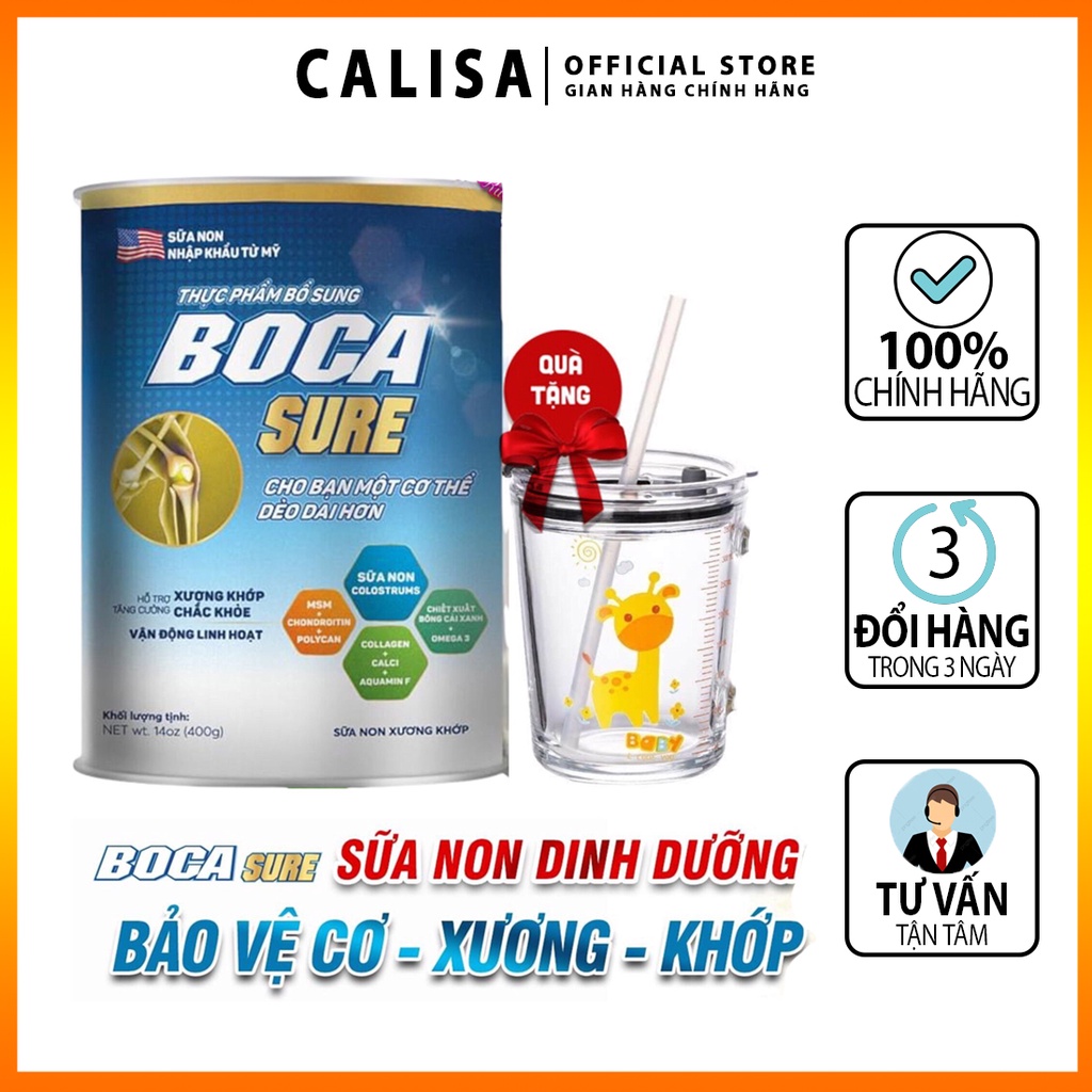Sữa non BOCA SURE 🔸 CHÍNH HÃNG 🔸 Hỗ Trợ Xương Khớp ALIFACO sữa non nhập khẩu từ Mỹ