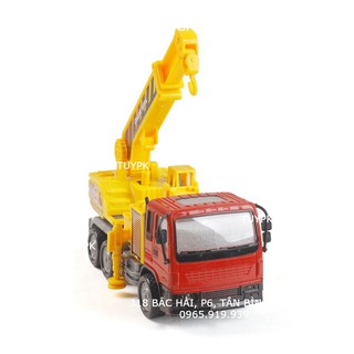 HÀNG ĐẸP- Đồ Chơi Xe Ô Tô Có Nhạc Đèn 3D Xe Cần Cẩu, Xe Trộn Bê Tông, Xe Ben