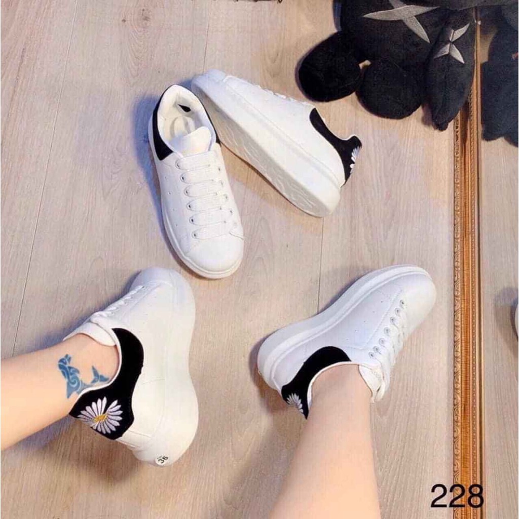 FREE SHIP Giày thể thao nữ mcqueen hoa cúc độn đế siêu hot - GIÀY NỮ - GIÀY SNEAKER NỮ | WebRaoVat - webraovat.net.vn