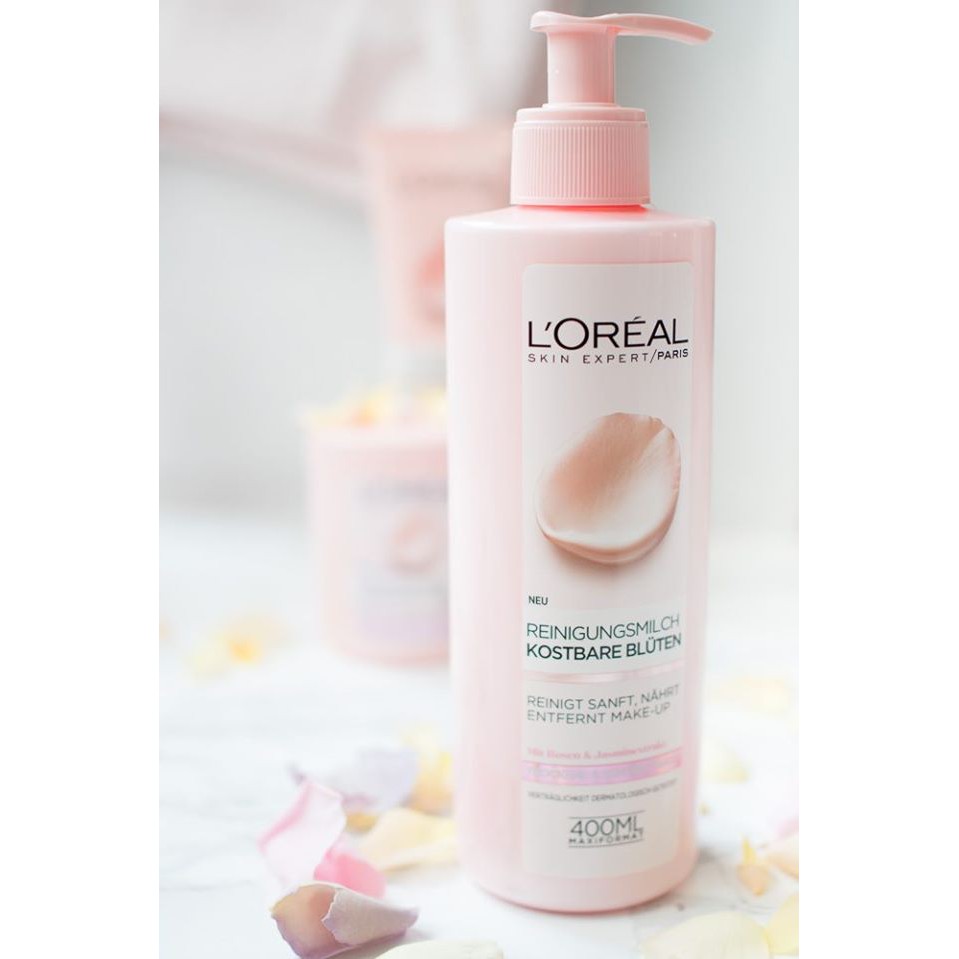 Sữa rửa mặt kết hợp tẩy trang Loreal Reinigungsmilch Kostabare Blüten cực thích của ĐỨC