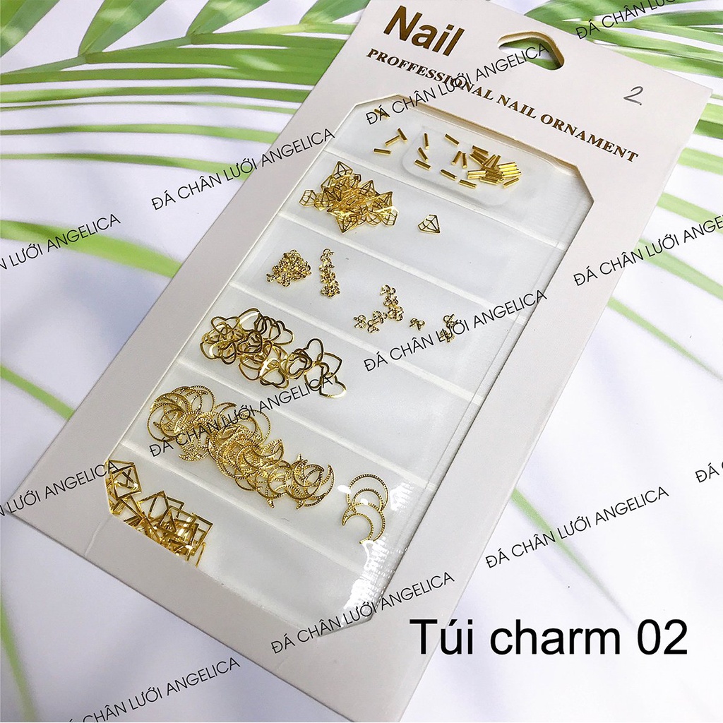 Túi 6 Mẫu Charm Nail Trang Trí Móng_Mã: TC_ANGELICA