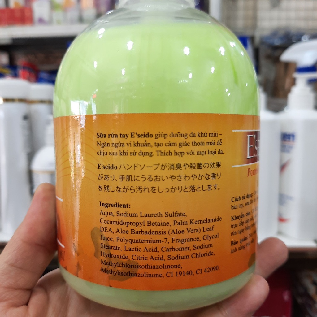 NƯỚC RỬA TAY E'SEIDO 500ML (HOA BƯỞI)