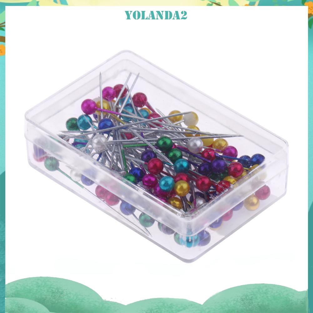 Set 100 Kim Ghim Đầu Tròn 1.57inch Bằng Thép Không Gỉ Chuyên Dụng Cho Thợ May