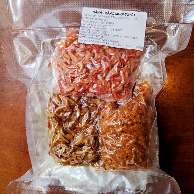 Bánh tráng hút chân không
