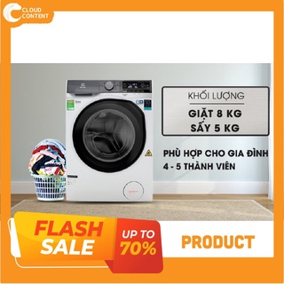 Giao hàng toàn quốc _ Máy giặt sấy Electrolux Inverter 8 kg EWW8023AEWA _ miễn phí lắp đặt