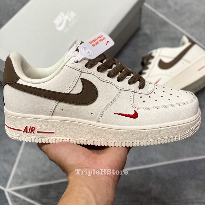 Giày Thể Thao Air Force 1 Vệt Nâu - Cafe - bản chuẩn
