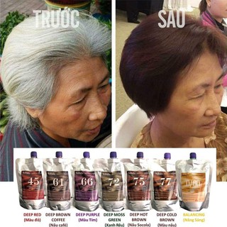 Nhuộm cân bằng và phủ bạc sasaba 450ml
