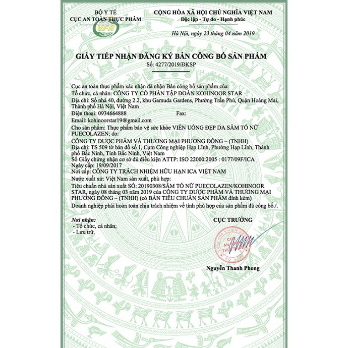 VIÊN UỐNG SÂM TỐ NỮ THẦN DƯỢC HỒI XUÂN CHO PHỤ NỮ CHÍNH HÃNG KOHINOOR | Thế Giới Skin Care