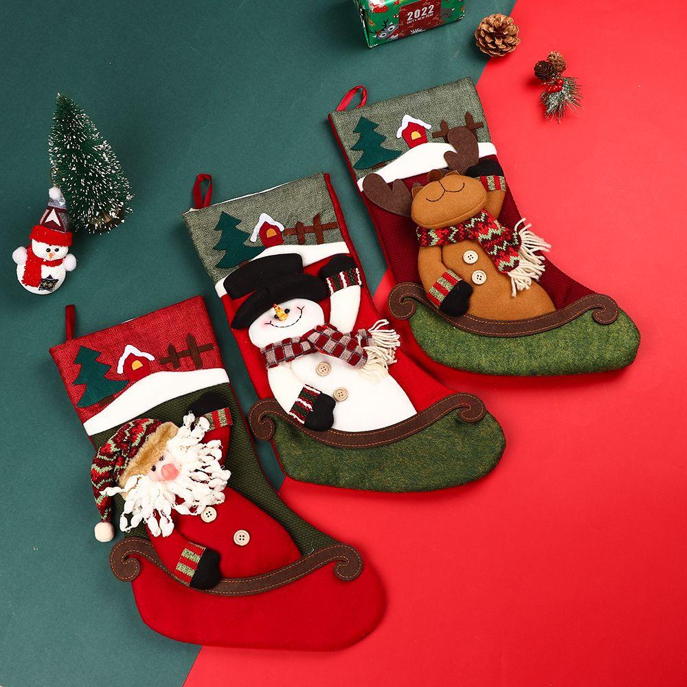 Tất Treo Trang Trí Cây Thông Giáng Sinh Năm Mới / Ông Già Noel Xinh Xắn