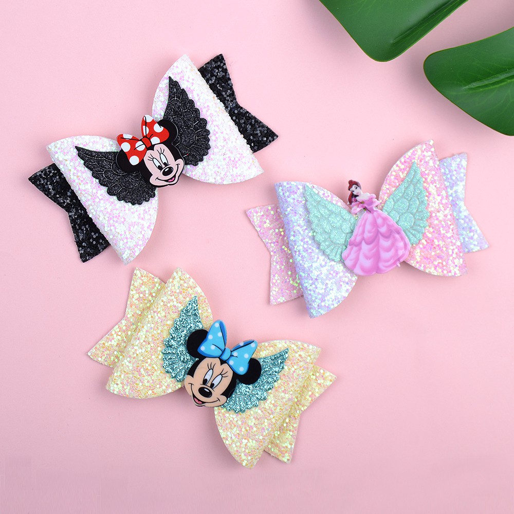 Kẹp tóc KIDSBOWS đính nơ phong cách công chúa xinh xắn dành cho bé