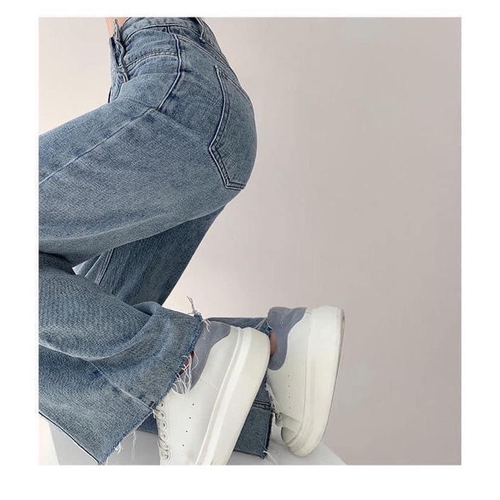 QUẦN JEANS KHUY LỆCH HOT TREND