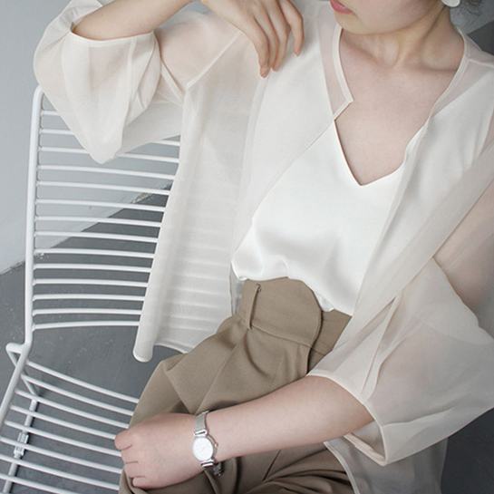 Áo sơ mi chống nắng phong cách cổ điển thời trang mùa hè cho nữ