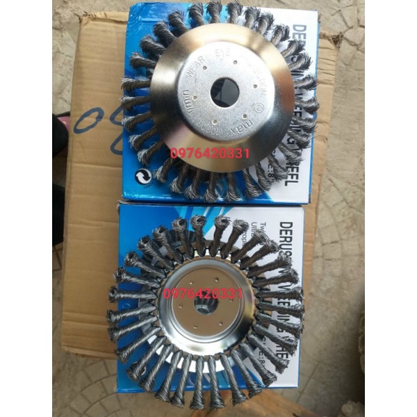 ( Size 8)Lưỡi Rẫy Cỏ Tận Gốc, Lưỡi Xới Cỏ Bằng Sợi Thép Xoắn, Bàn Chải Máy Cắt Cỏ, Lưỡi Máy Cắt Cỏ