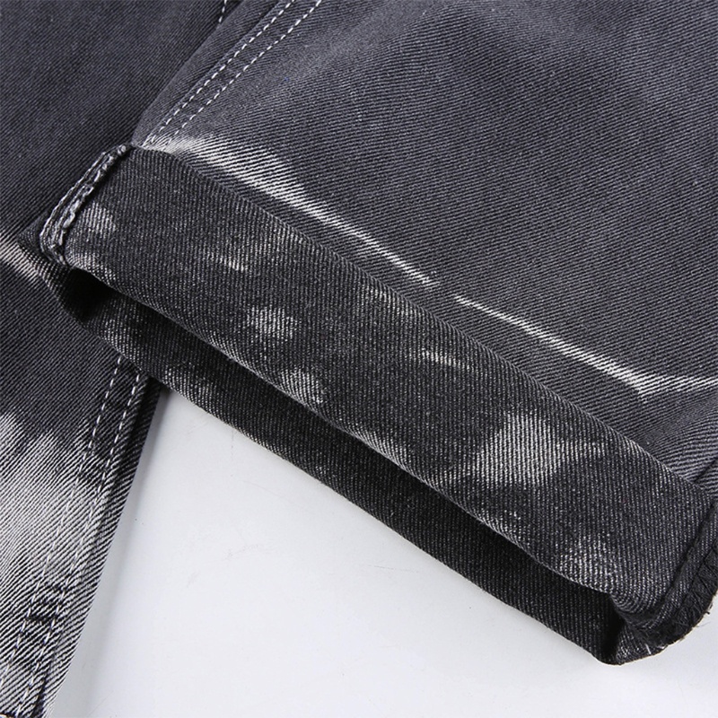 Quần Jean Baggy Lưng Cao Ống Rộng Nhuộm Màu Độc Đáo Phong Cách Cổ Điển Thời Trang Cho Nữ