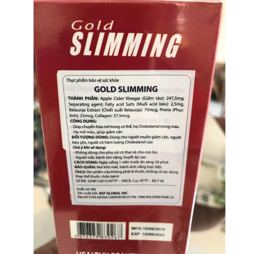 Gold Slimming bí quyết làm đẹp của chị em phụ nữ