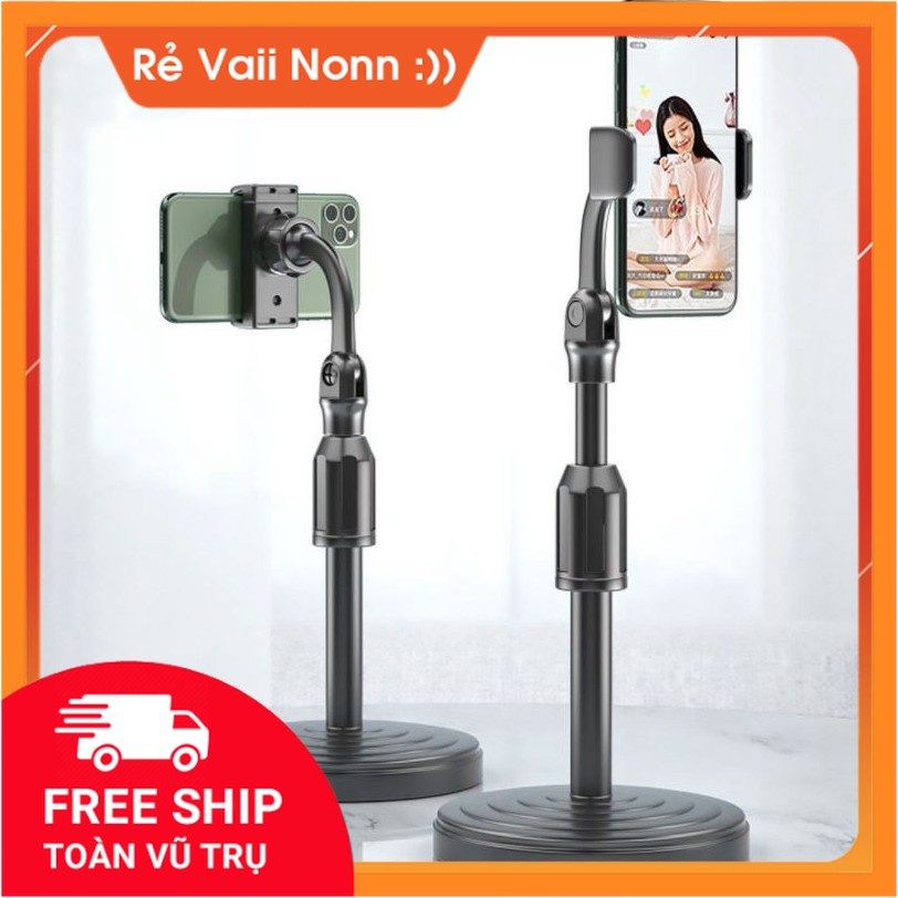 Giá đỡ điện thoại livestream, xem video ổn định, xoay 360 độ, dùng để quay phim ghi hình đa dụng |Uytin88