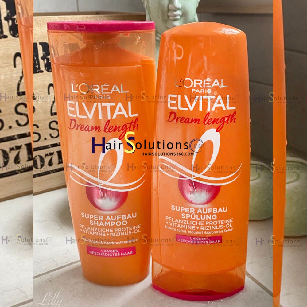 Bộ gội xả Loreal  Dream lenght nuôi dưỡng tóc dài, kích mọc tóc, phục hồi liên kết - HairSolutions