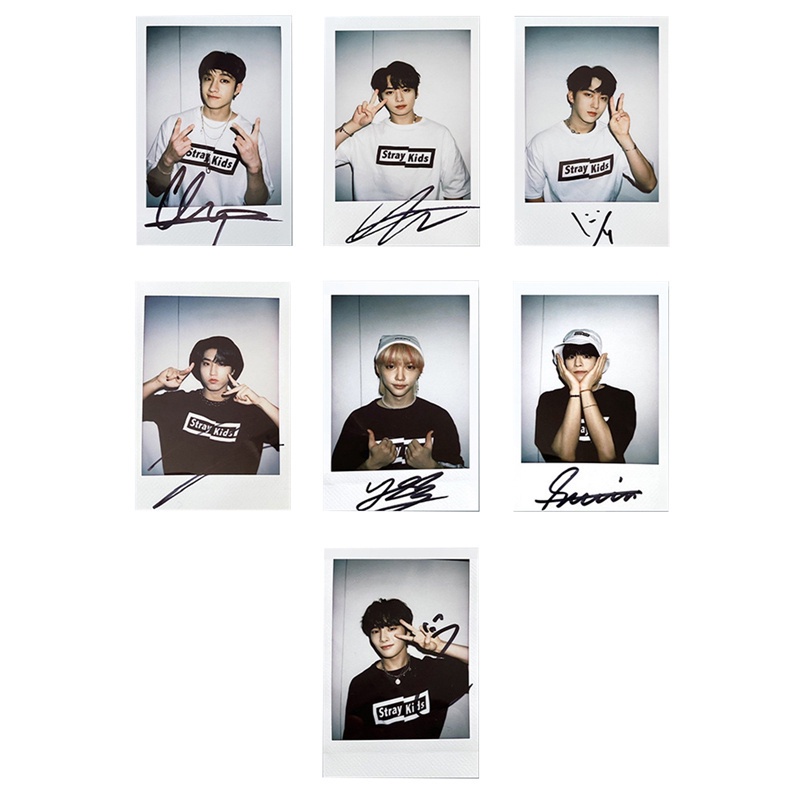 Set 7 tấm thẻ ảnh lomo card nhóm nhạc Kpop STRAY KIDS