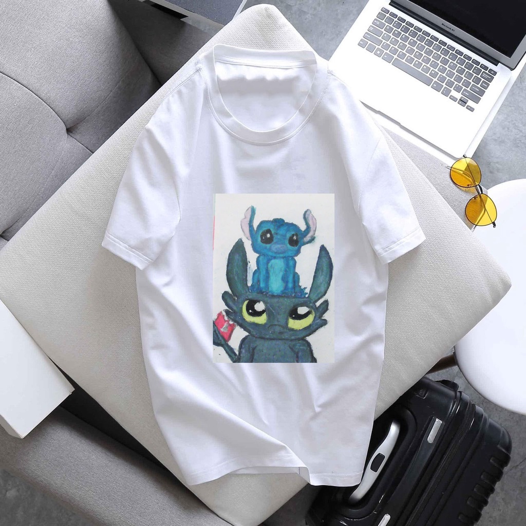 Áo thun tay ngắn in hình stitch siêu cute vừa mới ra mắt