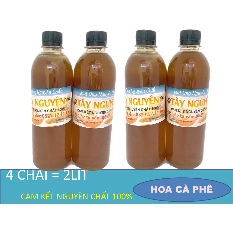 2 Lít Mật Ong rừng Nguyên Chất - Cam kết Mật Thật 100%