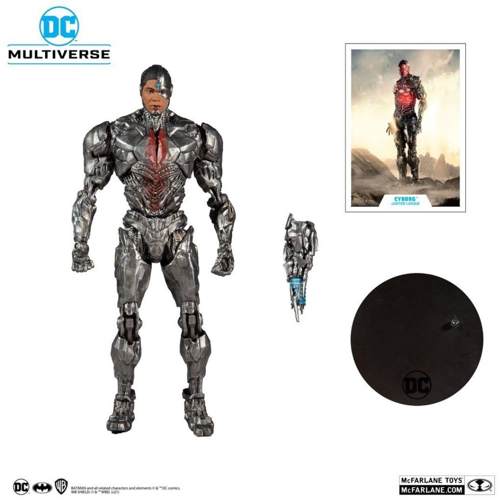 Mô hình DC Multiverse Cyborg 18cm Justice League McFarlane Mô hình có khớp Nhựa PVC, ABS CHÍNH HÃNG MỸ DCMF01