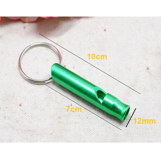 Móc khóa còi nhôm 7cm (Giao màu ngẫu nhiên)