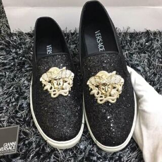 Giày lười nam Versace đính đá