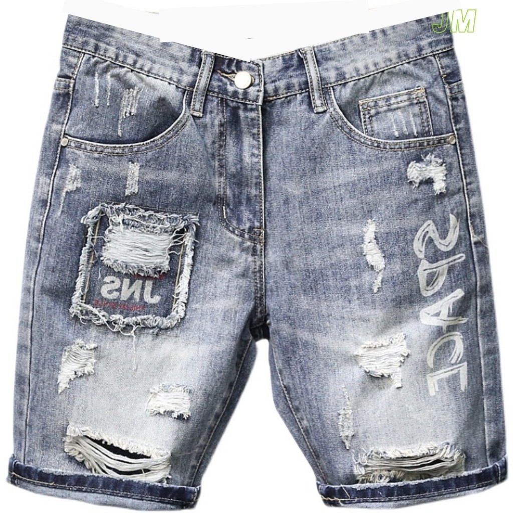 Quần Short Nam AD236JM - AD258JM Short Jean Nam VNXK Co Dãn Cao Cấp Phối Rách Hàng Xưởng Tận Gốc Thời Trang TG (44-70KG) | BigBuy360 - bigbuy360.vn