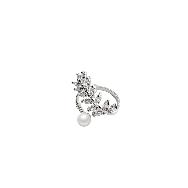 YeYi Nhẫn Hai Lớp Đính Đá zircon Siêu Lấp Lánh Có Thể Điều Chỉnh Thời Trang Cá Tính Cao Cấp Sang Trọng Cho Nữ