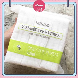 Bông tẩy trang😍FREESHIP😍Bông tẩy trang Miniso Nhật Bản dạng túi 180 miếng