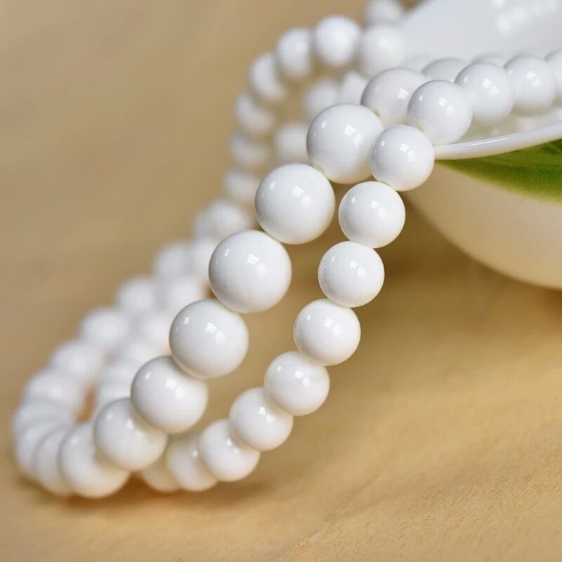 Chuỗi hạt đá 4-12mm tùy chọn 15.5" dành cho làm trang sức thời trang