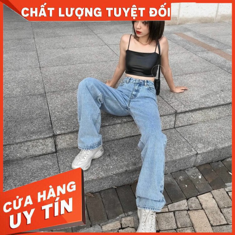 (Ảnh thật ) Quần JEANS ống suông form hàn quốc tôn dáng Basic - Hàng nhập khẩu