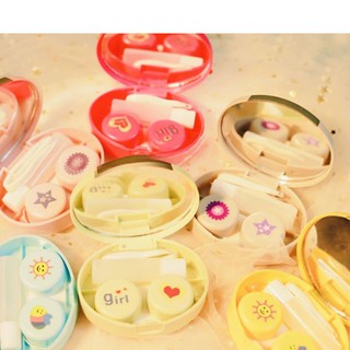 Hộp Đựng Lens - Khay Để Lens Hình Hoa Mặt Trời Dễ Thương Cho Các Bạn Nữ.