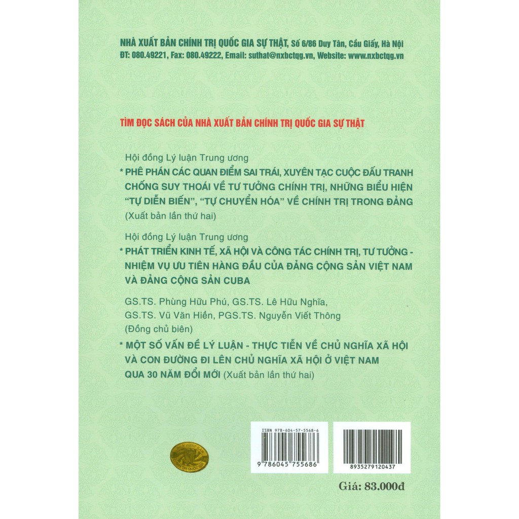 Sách - Nhận diện về “tự diễn biến”, “tự chuyển hóa” và giải pháp đấu tranh ngăn chặn | BigBuy360 - bigbuy360.vn