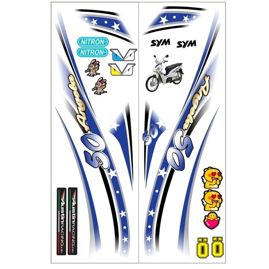 Tem rời angela 50 sao nhỏ