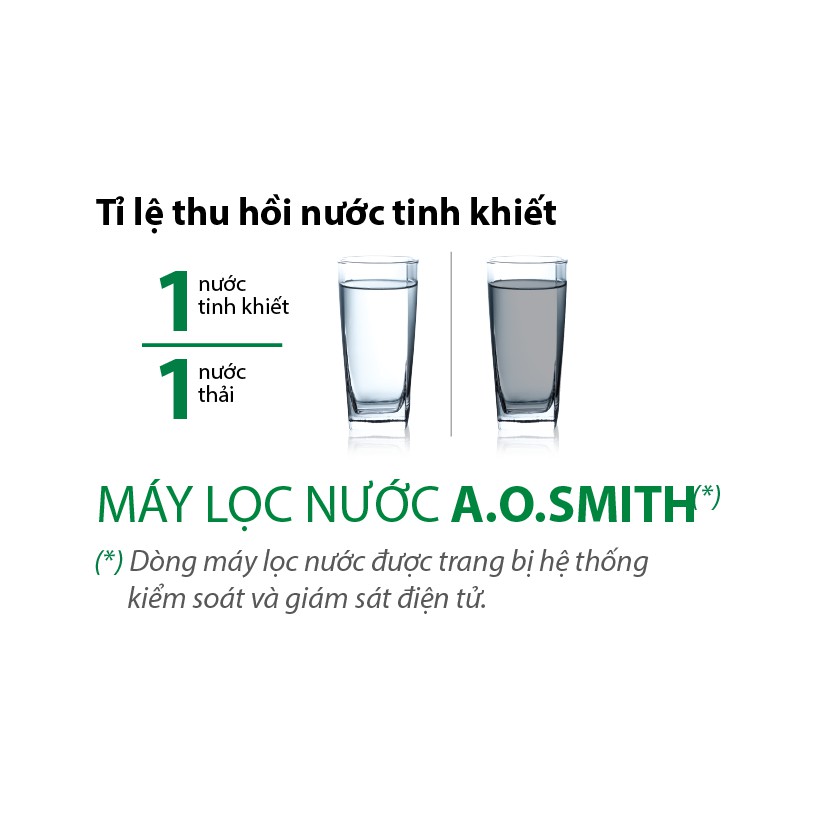 Máy lọc nước AO Smith RO AR75-A-S-1E, đèn led cảnh báo, hiển thi, iRO-ESM, vòi nước sang trọng