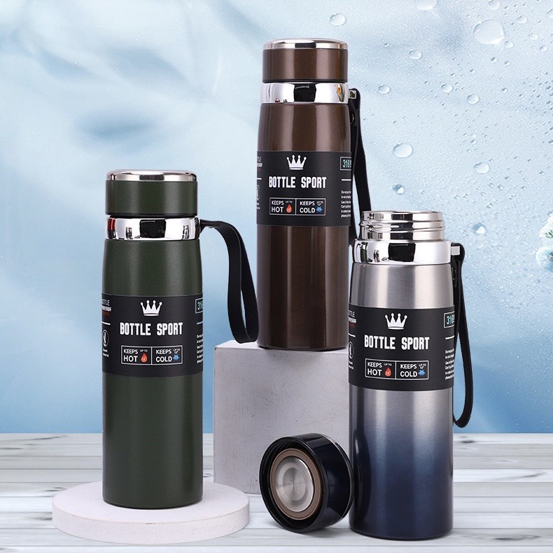 Bình Giữ Nhiệt - Ly Giữ Nhiệt BOTTLE SPORT  inox 316 Giữ Lạnh Lên Đến 24h Dung Tích 800ml - 1000ml