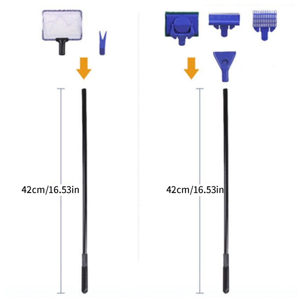 Bộ Dụng Cụ Vệ Sinh Bể Cá 5 Trong 1 5 Trong 1
