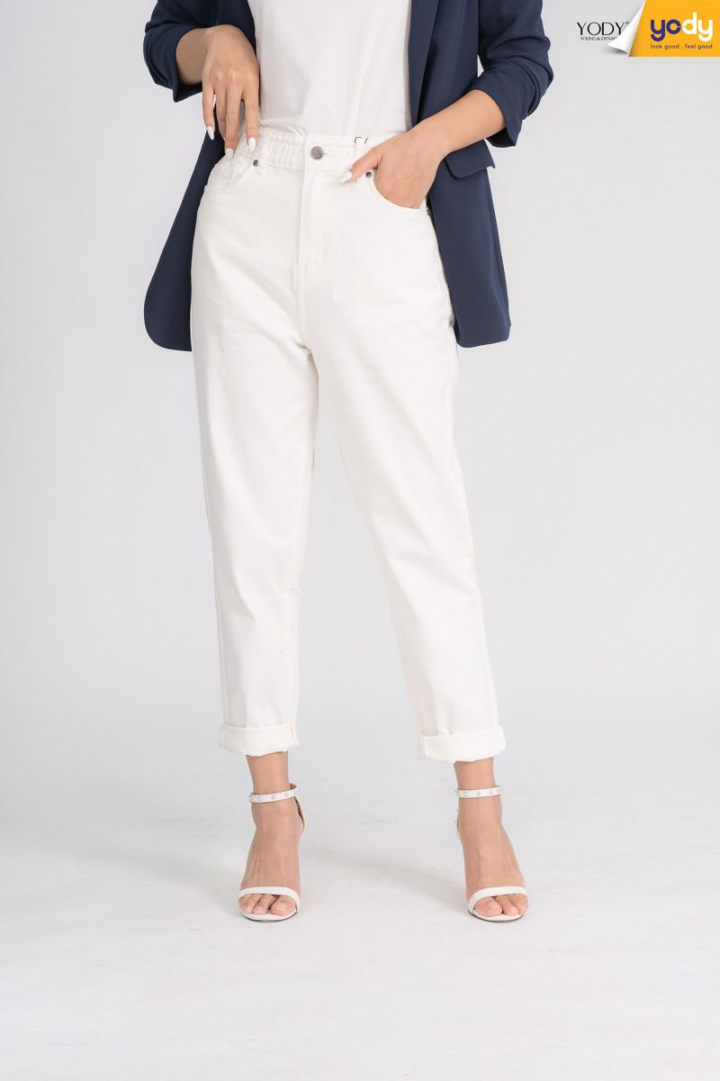 Quần jeans kaki nữ ⚡ HÀNG CAO CẤP ⚡ Quần bò nữ kiểu dáng baggy basic lịch sự và trẻ trung, vải bền màu QJN3088 | BigBuy360 - bigbuy360.vn