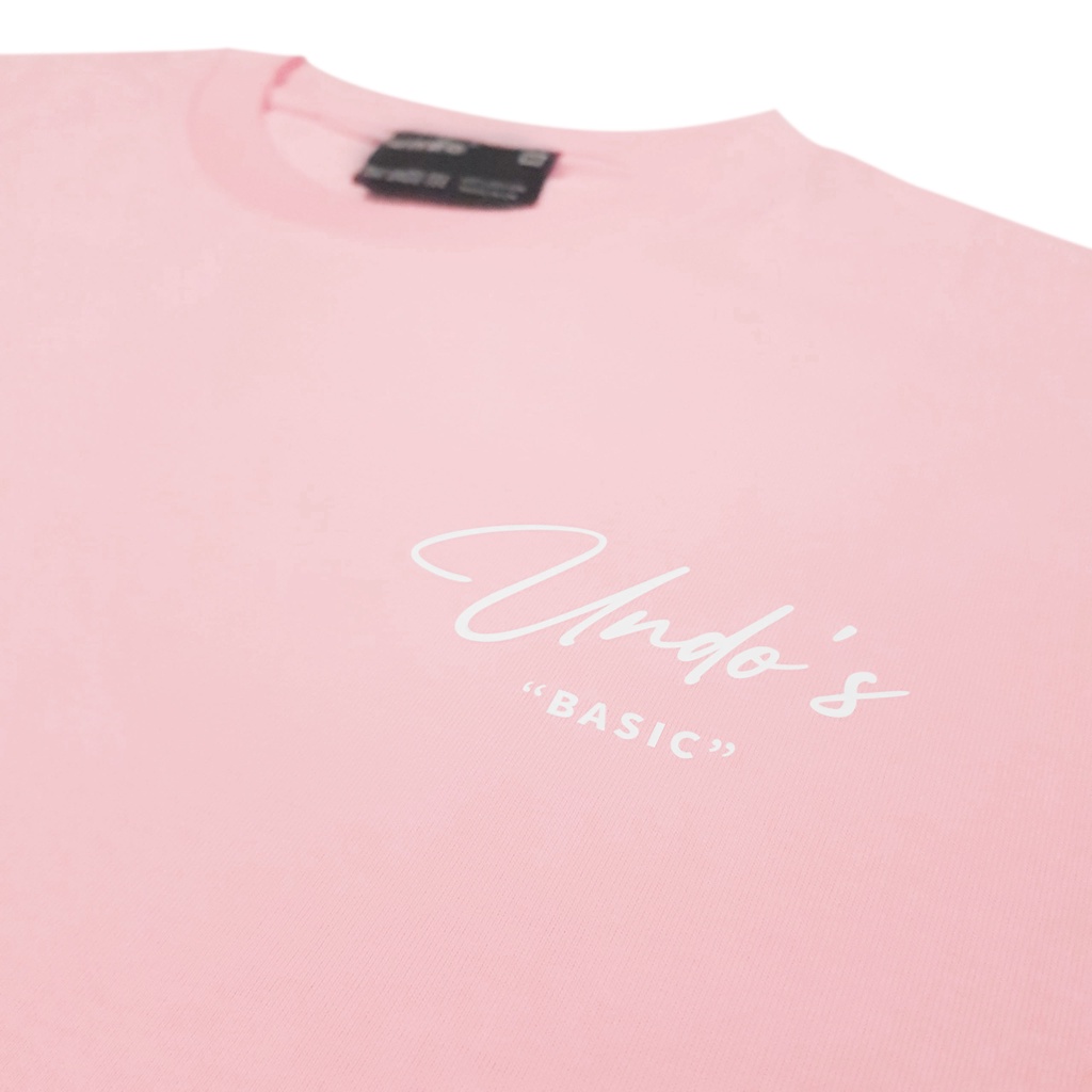 Áo Thun Unisex Undo Basic Màu Hồng 100% Standard Cotton - Local Brand Chính Hãng