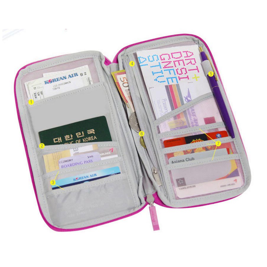 Túi đựng đa năngPassport, giấy tờ du lịch siêu tiện lợi