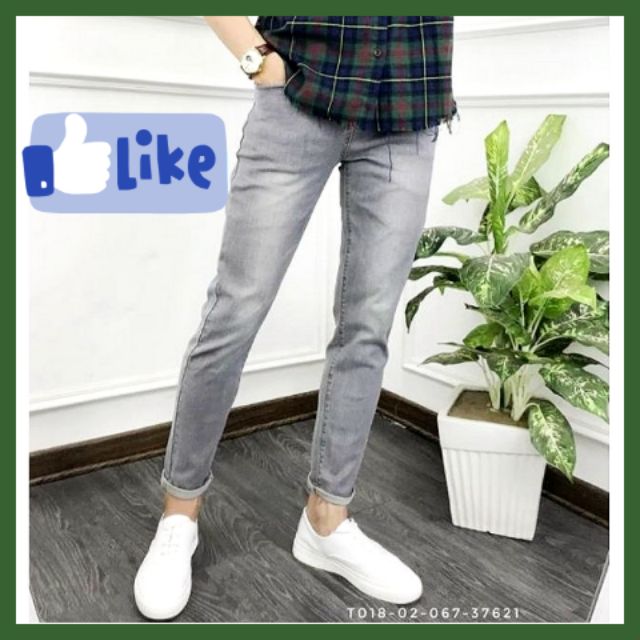 💥Quần Jean Nam Xám Lông Chuột Trơn (Mẫu Dễ Phối Cho Nam Tử)