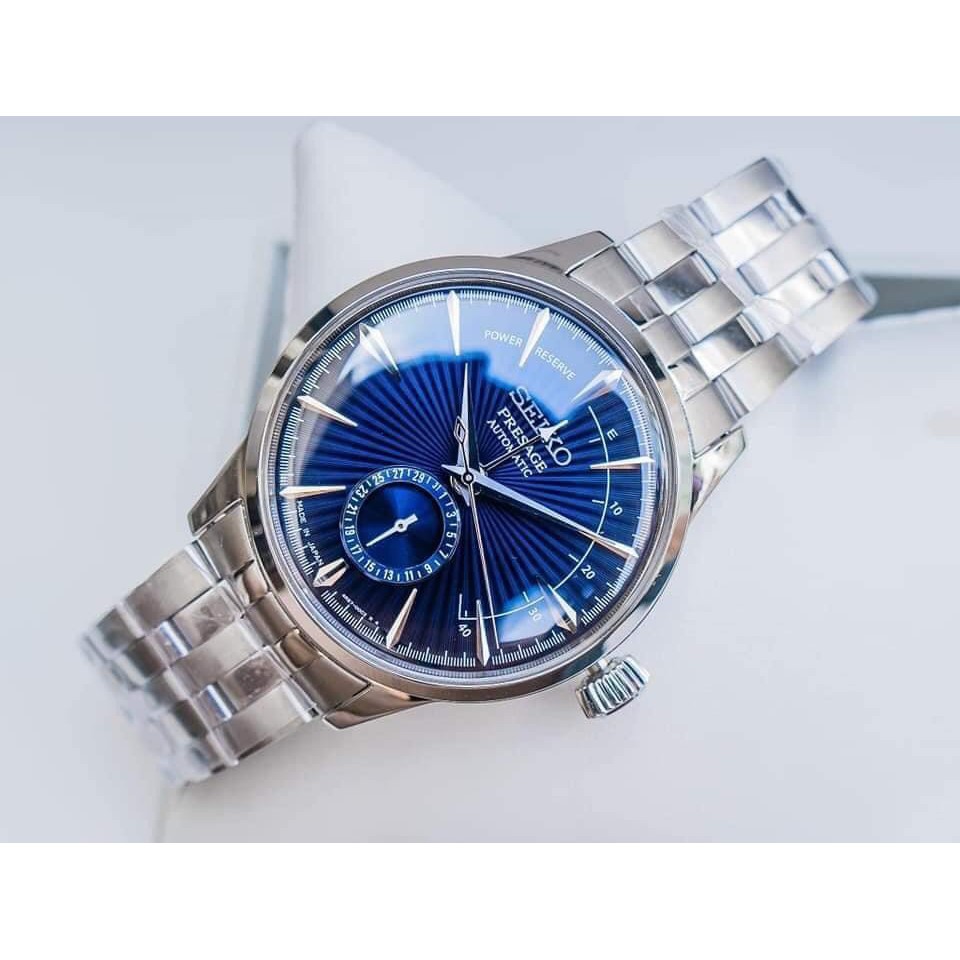 Đồng hồ nam chính hãng Seiko Presage Cocktail Blue Moon Automatic SSA347J1  - Máy cơ tự động - Kính cứng | Shopee Việt Nam