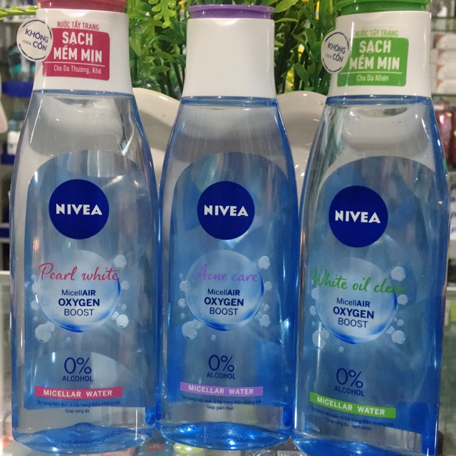 NƯỚC TẨY TRANG NIVEA KHÔNG CỒN ,SẠCH BỤI BẨN 200ML