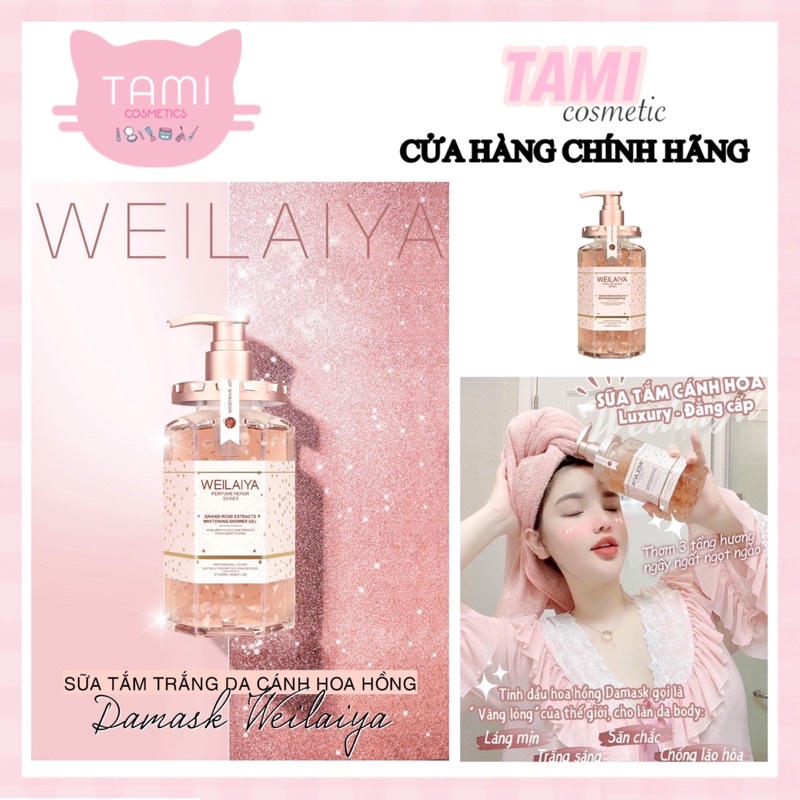 SỮA TẮM WEILAIYA GRAND ROSE EXTRACTS WHITENING SHOWER GEL