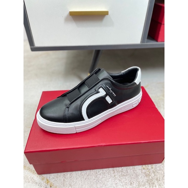 Giày thể thao/sneaker nam mẫu mới 2021 dáng lười thương hiệu Salvatore Ferragamo cao cấp