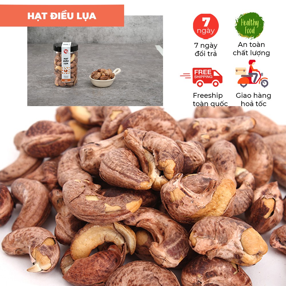 Hạt điều rang muối 150g, hạt điều cồ  bình phước,  dễ tách vỏ, thơn ngon, hạt để ăn vặt, bổ sung vitamin.