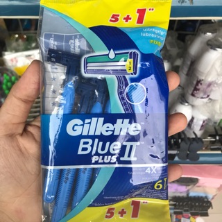 Dao cạo râu Gillette Blue II Plus gói 5+1